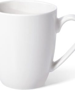 Urbanstrive 16 oz Large Coffee Mug with Handle Tea Cup Novelty Coffee Cup Idea Gift for Men Women Office Work, White (White)