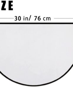 Alternative view of bnil Half Round Welcome Mat Dog Wipe Your Paws Door Mat Outdoor Entrance, 16x24 inches, Water Resistant, Brown