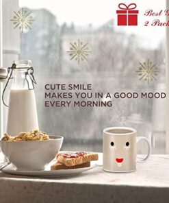 Alternative view of IPOW 2 Pack Color Changing Mug Magic Mug Heat Changing Mugs For Morning Coffee Tea Milk Ceramic Coffee Mugs Heat Sensitive Mug for All Holliday Special Day Best Gift Choice 12 Oz