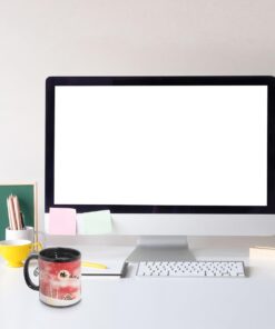 Alternative view of Heat Changing Snowman Ceramic Mug Colour Changing Mug Magical Coffee Mugs Tea Cup 12 Ounce - Novelty for Xmas Funny Gifts, Red/White