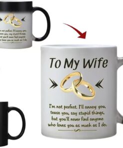 Wife Valentines Day Gifts from Husband,Romantic Wedding Anniversay Christmas Mothers day Birthday Gift for Wife-Wife Coffee Mug