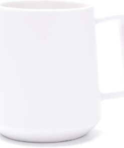 CSM Supply Glossy Finish Sleek Modern Design 16 Fluid Ounces White Mug (1 Mug) - Stain Free - Thick Grade A Quality Ceramic – Foam Box Packaging