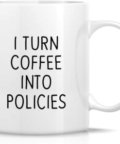 Retreez Funny Mug - I Turn Coffee Into Policies Insurance Agent 11 Oz Ceramic Coffee Mugs - Funny, Sarcastic, Motivational, Inspirational birthday gifts for friends, coworkers, siblings, dad or mom