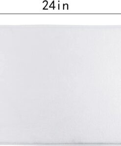 Alternative view of Welcome Rectangular Door Mat Black Greek Key Pattern Geometric Entrance Way Rugs Doormats Soft Non-Slip Washable Bath Rugs Floor Mats for Home Bathroom Kitchen 16x24 Inch