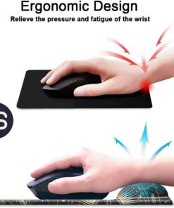 Alternative view of Mouse Pad with Wrist Support, Non Slip Mousepad Wrist Rest for Office, Computer, Laptop & Mac- Durable & Comfortable & Lightweight Ergonomic Support Mouse Mat Moon Stars