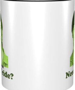 Alternative view of 11oz Edge color ceramic mug,Edmund Kemper,Need a ride？Mug,Serial Killers, Cult Leader Mug, Dark Humor Mug, Funny Coffee Mug(Black)