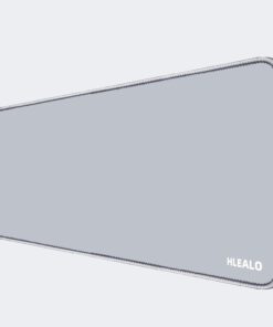 Large Gaming Mouse Pad 31.5 x 11.8 in, Extended Desk Mat for Keyboard and Mouse, Non-Slip Rubber Base, Smooth Waterproof Surface, Stitched Edges, Black Mousepad for Office & Home,Gray