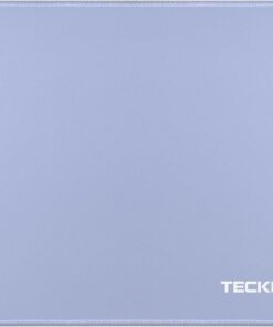 TECKNET Mouse Pad 270 x 210 x 3 mm with Anti-fray Stitchin, Waterproof Surface & Non-Slip Rubber Base with Stitched Edges Gaming Mouse Mat for Laptop,Compatible with Laser and Optical Mice - LT.Blue