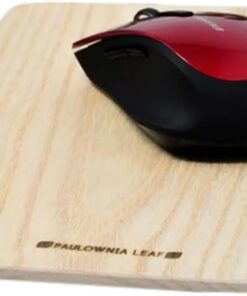 Kiri (Japanese Paulownia) Wooden Mouse Pad - Handmade in Japan - Compatible with Ball Type Mouse and Laser Mouse - 6 x 9 inches