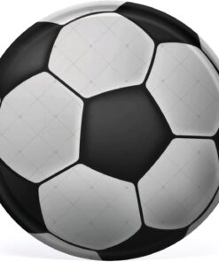 Metal Wreath Sign Soccer Game Team Ball Football Futbol Goal Goalie Player Round Tin Sign Retro Metal Tin Signs Vintage Aluminum Sign for Home Coffee Wall Decor 12x12 Inch