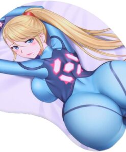 Alternative view of Aran Metroid Samus3D Mousepads Anime Mouse Pads with Wrist Rest 2Way Skin (Aran 1)