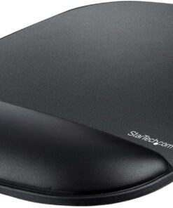 StarTech.com Mouse Pad with Hand Rest, 6.7x7.1x0.8in (17x18x2cm), Ergonomic Mouse Pad with Wrist Support, Desk Wrist Pad w/Non-Slip PU Base, Cushioned Gel Mouse Pad w/Palm Rest, TAA