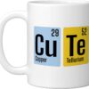 Chemistry Periodic Table Cute Ceramic Mug, White