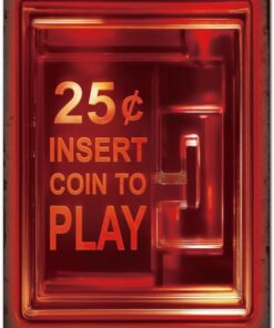 SUPERDANT Insert Coin Metal Tin Sign Retro Arcade Vintage Sign Colorful Retro Wall Decor Funny Metal Poster Wall Art Poster for Game Room Pub Man Cave Indoor Outdoor Decor Gifts