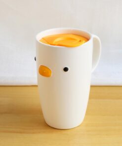 Alternative view of PURROOM Duck Coffee Mug with Lid, Travel Cup with Handle & Sealed Lid. 20 oz Cute Chick Tall Cup, Safety Ceramic. Best Gifts For Coffee Lover.