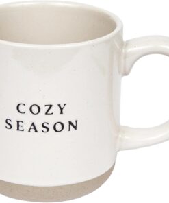Sweet Water Decor Cozy Season Stoneware Coffee Mug | Fall and Winter Novelty Coffee Mugs | Microwave & Dishwasher Safe | 14oz Coffee Cup | Holiday Gift