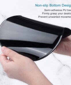 Alternative view of ITNRSIIET Ergonomic Mouse Pad with Gel Wrist Support Wrist Rest Smooth Surface Non-Slip PU Base Comfortable Office Supplies Pain Relief, 9.5 x 8 inches, Leaves and Branches