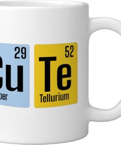Alternative view of Chemistry Periodic Table Cute Ceramic Mug, White