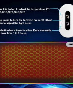 Alternative view of Heated Desk Pad Mouse Pad - Warm Desk Pad - 6-Level Temperature Adjustment, Smart Temperature Control & 8-Hour Timer Auto Shut-Off, LED Gaming Mouse P