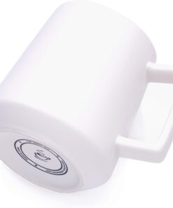 Alternative view of CSM Supply Glossy Finish Sleek Modern Design 16 Fluid Ounces White Mug (1 Mug) - Stain Free - Thick Grade A Quality Ceramic – Foam Box Packaging