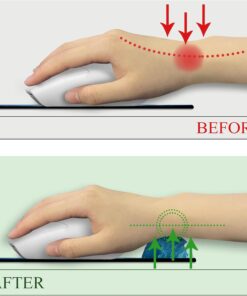 Alternative view of Galaxy Mouse Pad with Wrist Rest, Ergonomic Mouse Pad Wrist Support with Non-Slip Pain Relief PU Base, Funny Gaming Computer Mousepad, Cute Office Supplies Home Desk Accessories Decor