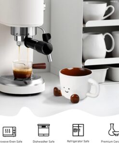 Alternative view of Cute Coffee Mug for Women, Ceramic Funny Coffee Cup - 12 oz Novelty Unique Teacup with Handle - Artistic Coffee Mug for Family, Friends, Coworkers