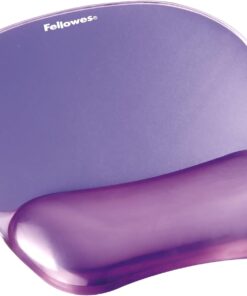 Fellowes Crystals Gel Mouse Pad with Wrist Rest - Purple (91441)