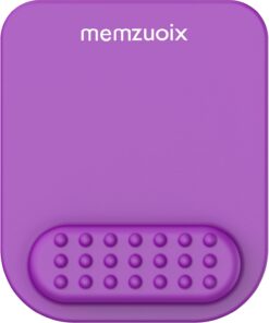 Alternative view of memzuoix Purple Ergonomic Mouse Pad with Wrist Rest Support,Premium Memory Foam Cushioning for Pain Relief, Non-Slip PU Base - Perfect for Laptop, Computer, and Home Office