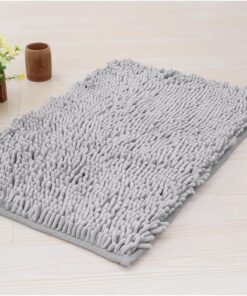 ChgLiPets 24" X 15" Washable Dog Door Mat, Ultra fine Fiber Dog Door Mat, Quick Drying Chenille Pet Doormat, Machine Washable Indoor and Outdoor Rug (Grey)