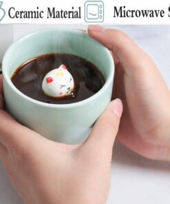 Alternative view of Lucky Cat 3D Cute Cartoon Animal Ceramics Coffee Cup - World's Greatest father, 8 OZ Coffee Mugs - Gift for Best Dad Mom Husband Wife Uncle Aunt Grandpa Grandma Ever Ceramic Mug White