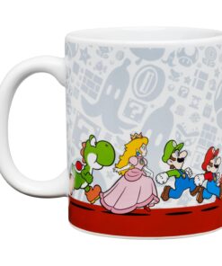 Alternative view of Super Mario Bros Official Licensed Nintendo Coffee Mug, Nostalgic Gamer Icon Gift for Luigi, Yoshi and Princess Peach Collectors 10oz Novelty Pop Culture Teacup by Paladone