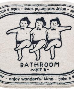 Generic Funny Bath Mats Cute Cartoon Bath Rugs Soft Non Slip Bathroom Door Mat Floor Carpet Bedroom Durable Living Room Kitchen Doormat Area Rug Runner Rug (16x24), White