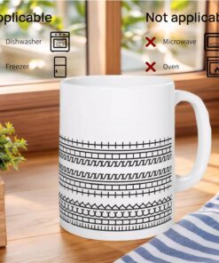 Alternative view of Hidden Message Mug ， Funny Swear Word Coffee Mugs For Coworkers, Friends, Family(Black-white)