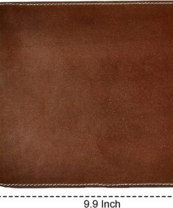 Alternative view of RUSTIC TOWN Leather Mouse Pads for Laptop Computer PC Gaming Apple Executive Work Desk Handmade Desk Mouse Mat