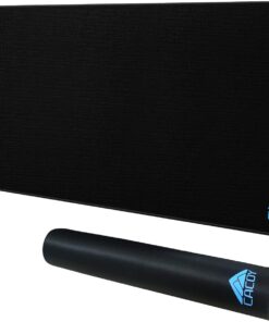 Cacoy 40” x 16” Large Gaming Mouse Pad for Desk, Extended Rectangular Keyboard Mouse Mat, XXL Desktop Accessories Mat, Smooth-Textured Non-Slip Rubber Base Computer Desk Pad for Office and Home, Black