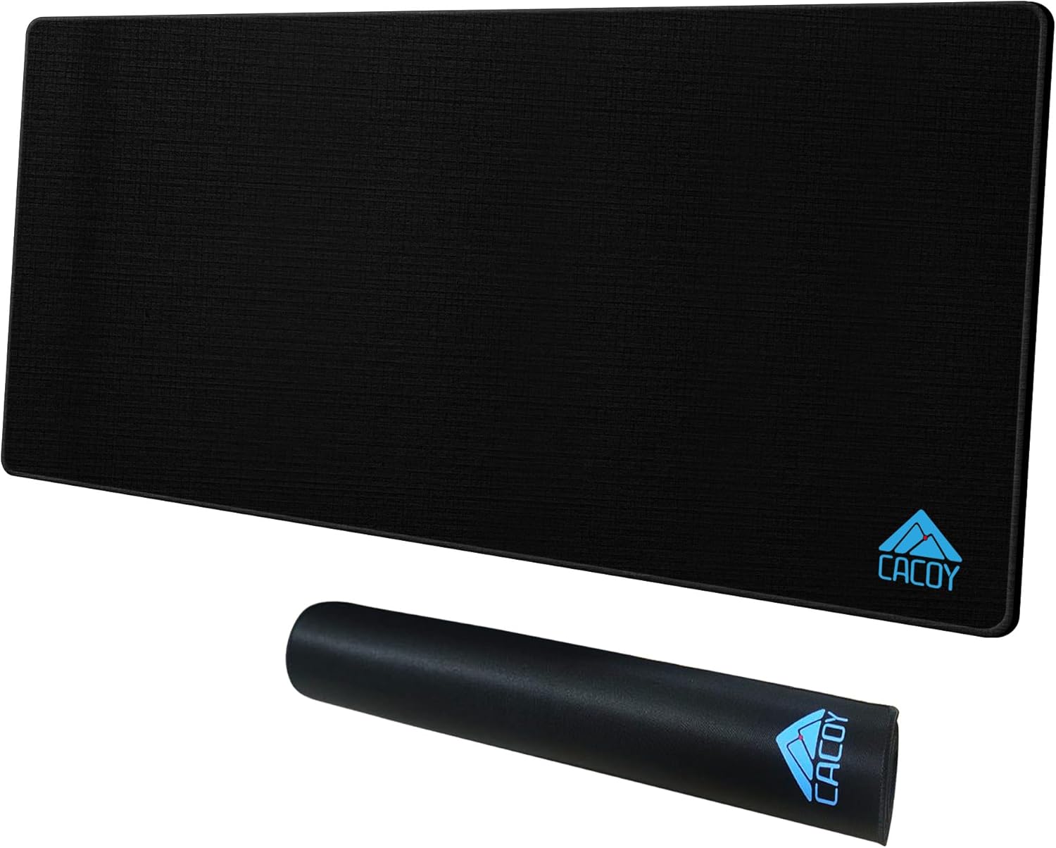 Cacoy 40” x 16” Large Gaming Mouse Pad for Desk, Extended Rectangular Keyboard Mouse Mat, XXL Desktop Accessories Mat, Smooth-Textured Non-Slip Rubber Base Computer Desk Pad for Office and Home, Black