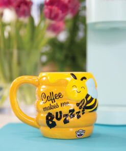 Alternative view of BigMouth Inc Buzz-presso Funny Mugs - Funny Coffee Mug in Honeycomb Shape - Cute Mugs for Women, Men - Cool Cup Gifts for Adults