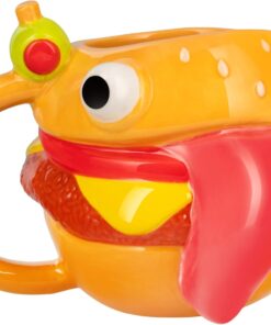 Alternative view of Fortnite Durrr Burger Shaped Mug 450ml, Officially Licensed Novelty Gaming Ceramic Coffee Cup for Tea, Hot Chocolate and More, Gift for Boys | Paladone