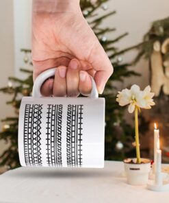 Alternative view of Funny Birthday Gift Hidden Message Ceramic Coffee Mug 11oz, White Elephant Gifts for Adults, Gag Gifts for Coworkers, Christmas Gift for Women Men Coffee Lovers