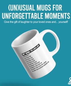 Alternative view of My Work Vocabulary Sarcastic Gifts Office Coworker Friends Officemates Sarcasm Joke Gag Gifts Funny Adult Humor Novelty Drinkware Ceramic Mug 11 oz White