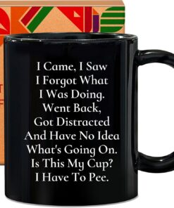 I Came I Saw I Forgot Coffee Mug - Funny Senior Citizens Sarcastic Gifts Old People Elderly Grandma Grandpa Mom Dad - Presents Mothers Day Fathers Birthday - 11 oz Novelty Coffee Cup -39