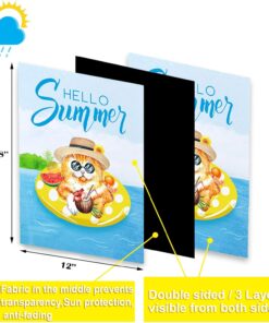 Alternative view of CDLong Welcome Cat Seasonal Garden Flags Set of 11 Double Sided 12 x 18 Inch Yard Flag,small garden flags for outside, Christmas Spring Seasonal Flag for Outdoor Holiday Decorations