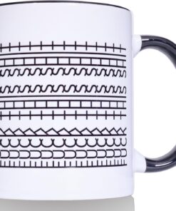 Funny Mugs A Novelty Ceramic Coffee Mug with a Hidden Message,Gift for Work Bestie,Friends, Family, Ceramic Cup，A Humorous and Unique Gift for Coffee Lovers(11 OZ Black and white)