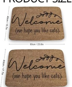 Alternative view of Rooeexe Yay You're Here Welcome Doormat Absorbent Non-Slip Floor Mat Bathroom Mat 24x16 Inch
