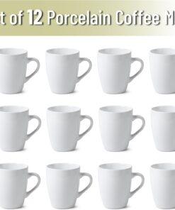 Alternative view of BTaT- White Coffee Mugs, Set of 12, 12oz, Coffee Mug Set, Christmas Gifts
