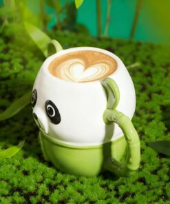 Alternative view of Cute Panda Coffee Mug 16 oz 3D Animal Mug,Cartoon Ceramics Figurine Tea Cup, Funny Offices Gifts for Coworkers & Work Besties,Birthday Gifts for Women Men Girls Pandas Lovers