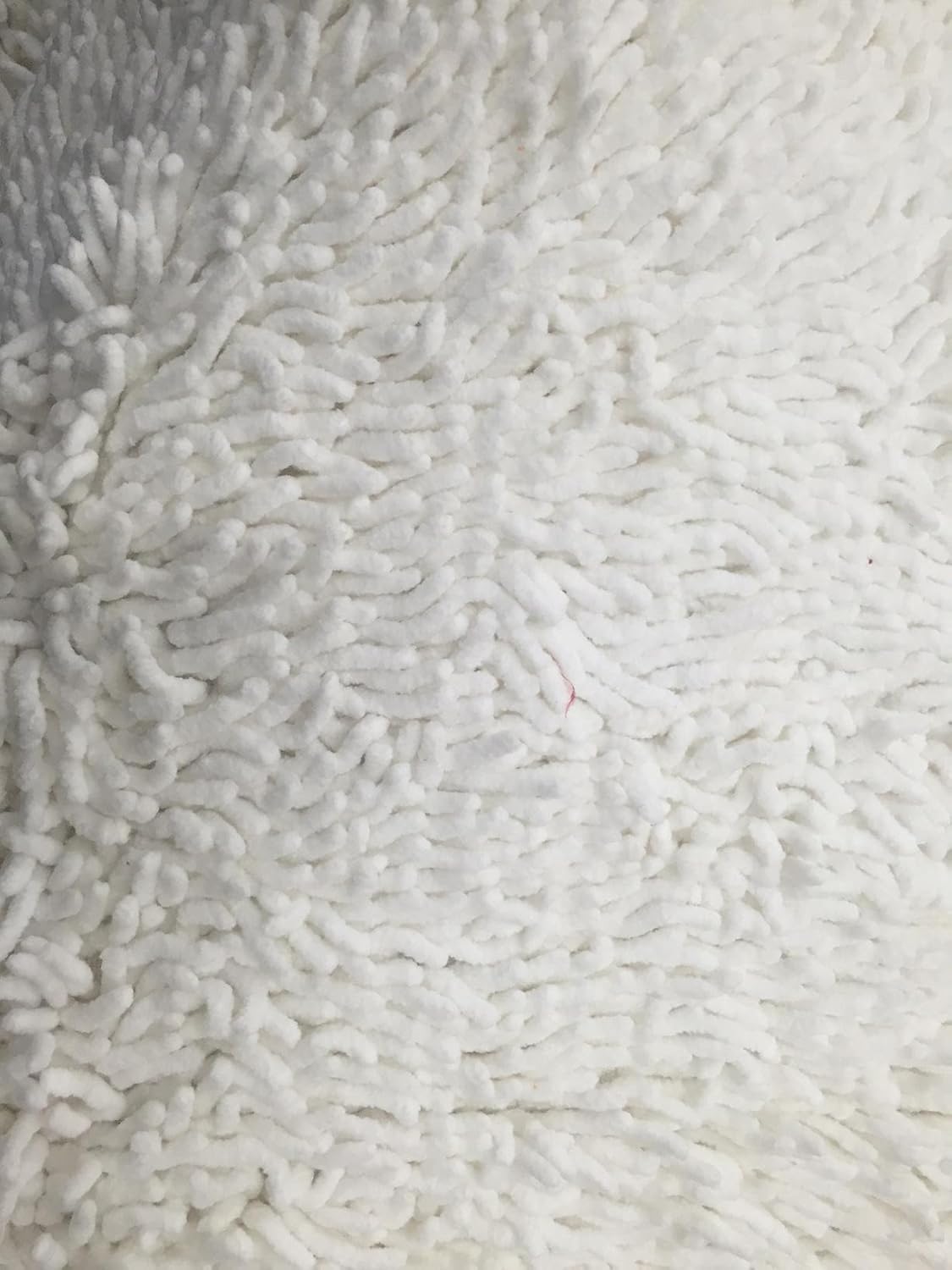 Tache Cotton Chenille High Pile Luxury Bathroom Rug Mat 16 x 24 - Soft Absorbent Shaggy All Area Carpet Rug for Bath Room tub Shower Bathmat Kitchen Doormat, Ivory White - Image 2