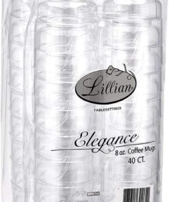 Alternative view of Lillian Signature Collection 40 Count Elegance Coffee Mug, 8-Ounce, Clear
