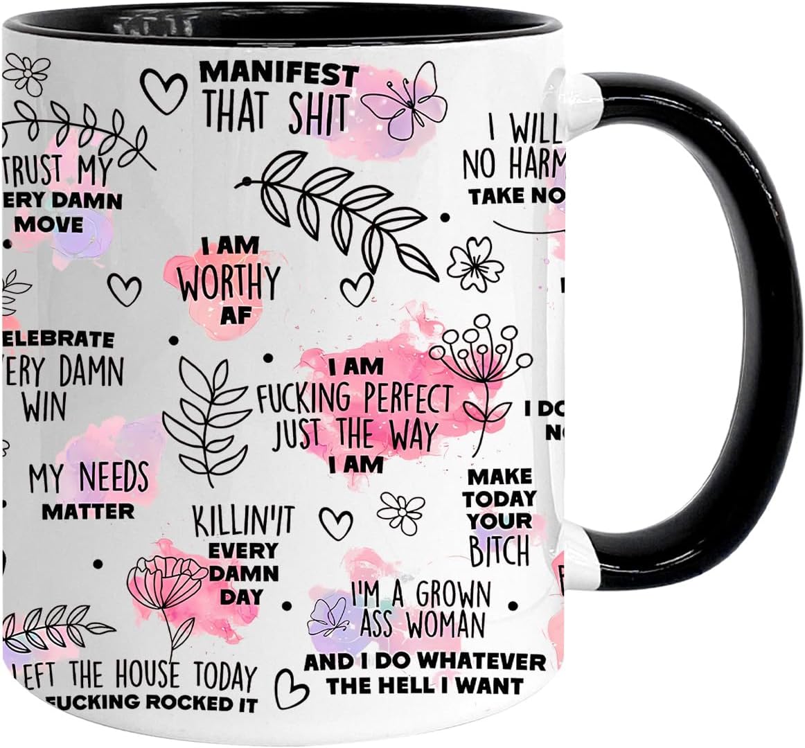 Mental Health Gift for Her, Inspirational Gift for Women Friends, 11oz Coffee Mug, Motivational Gifts for Women Sister Bestie, 11oz Coffee Mug