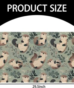 Alternative view of VANZEV Otter Pattern Indoor Door Mat for Entryway, 17x29.5 Inch, Cute Woodland Animal Floor Doormat for Home Decor, Non-Slip Rug Mat for Living Room, Kitchen, Bedroom, Gifts for Lover